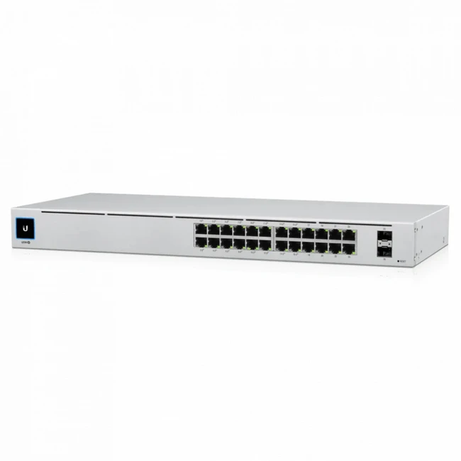 Коммутатор Ubiquiti PoE-коммутатор в стойку USW-24-POE (1000 Base-TX (1000 мбит/с), 2 SFP порта)