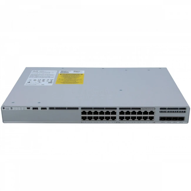 Коммутатор Cisco Catalyst 9200L 24-port PoE+ C9200L-24P-4X-E (1000 Base-TX (1000 мбит/с), 4 SFP порта)