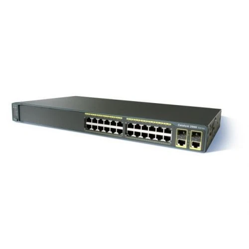 Коммутатор Cisco Catalyst 2960 Plus WS-C2960+24PC-S (100 Base-TX (100 мбит/с), 2 SFP порта)