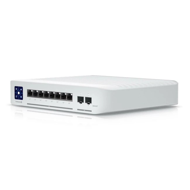Коммутатор Ubiquiti UniFi Switch USW-Enterprise-8-PoE (2.5 GBase-T (2500 мбит/с), 2 SFP порта)