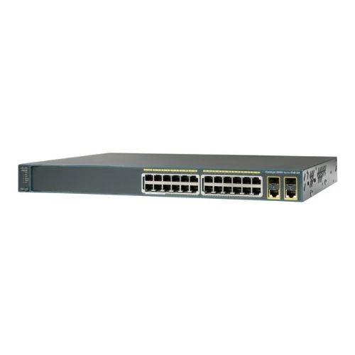Коммутатор Cisco Catalyst 2960 Plus WS-C2960+24PC-L (100 Base-TX (100 мбит/с), 2 SFP порта)