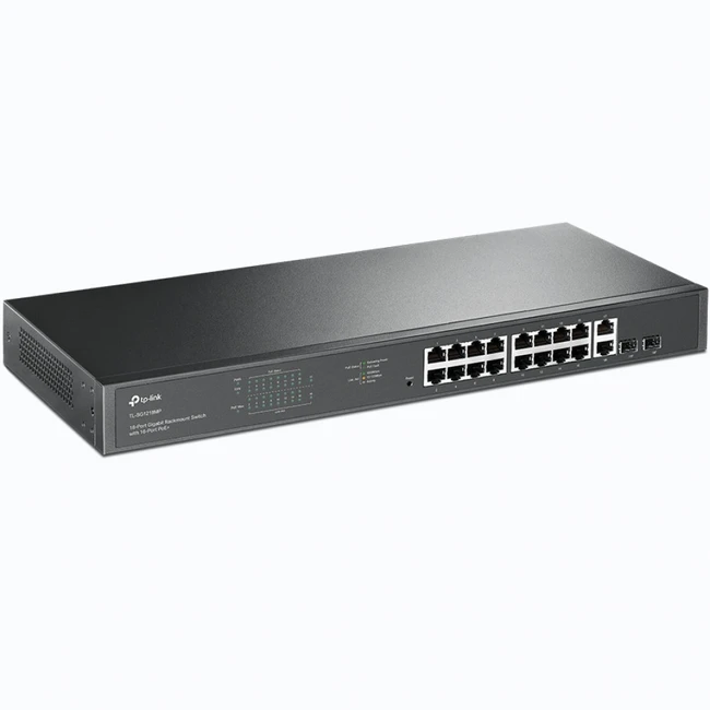 Коммутатор TP-Link TL-SG1218MP(UN) V1.0/3.2 (1000 Base-TX (1000 мбит/с), 2 SFP порта)