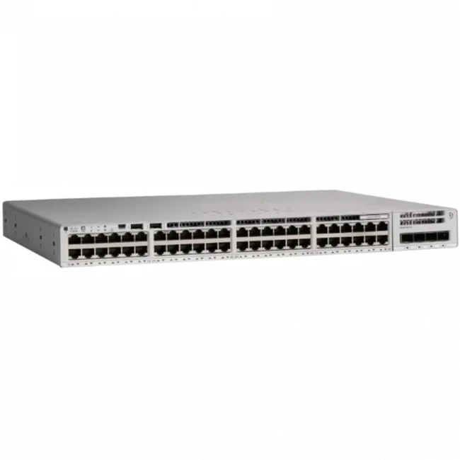 Коммутатор Cisco Catalyst 9200 C9200-48P-E (1000 Base-TX (1000 мбит/с), 4 SFP порта)