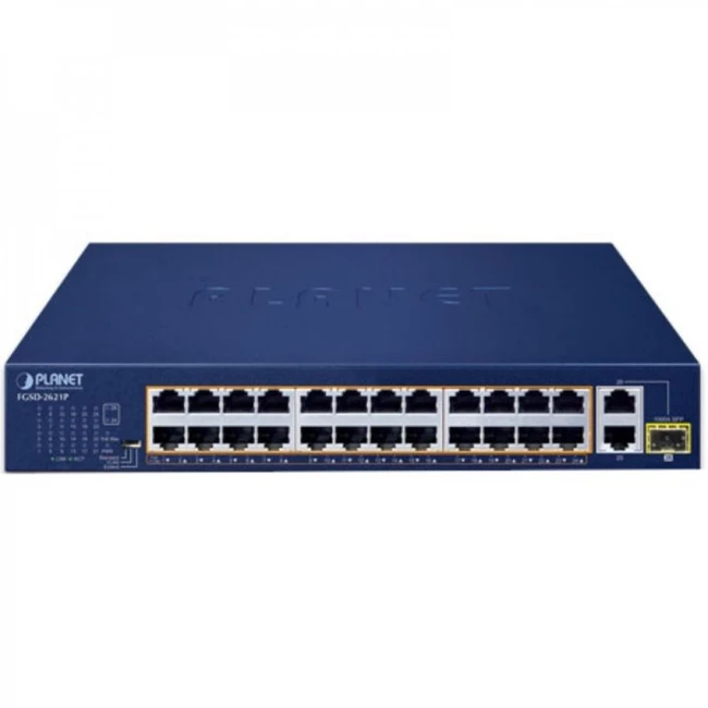 Коммутатор Planet FGSD-2621P 100 Base-TX (100 мбит/с), 1 SFP порт