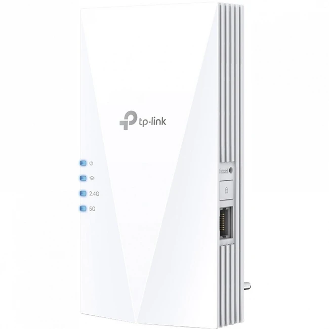 Усилитель сигнала Wi-Fi TP-Link RE500X 10/100/1000 Base-TX (1000 мбит/с), Wi-Fi 6 (802.11a / b / g / n / ac / ax), со встроенной антенной