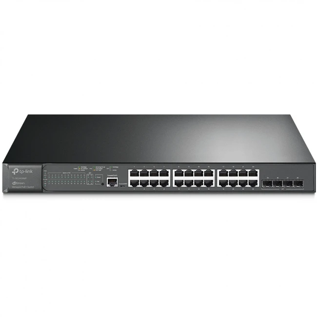 Коммутатор TP-Link TL-SG3428MP TL-SG3428MP(UN) V1.0/V4.0/5.2 1000 Base-TX (1000 мбит/с), 4 SFP порта