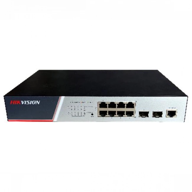 Коммутатор Hikvision DS-3E2510P(B) 1000 Base-T (1000 мбит/с), 2 SFP порта