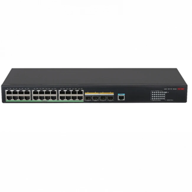 Коммутатор H3C LS-5170-28S-HPWR-EI-GL LS-5170-28S-HPWR-EI-A-GL (1000 Base-TX (1000 мбит/с), 4 SFP порта)