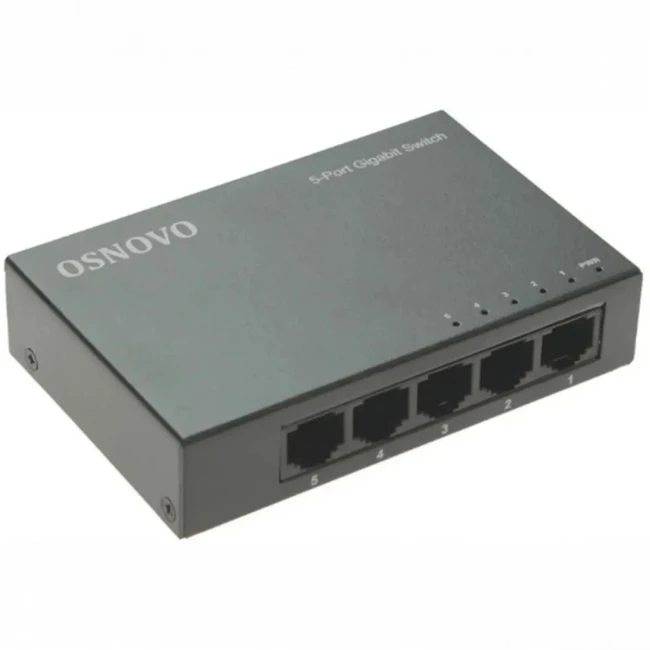 Коммутатор OSNOVO SW-5G 1000 Base-T (1000 мбит/с)