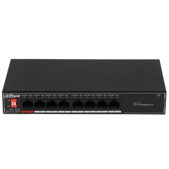 Коммутатор Dahua DH-SG1008P (1000 Base-T (1000 мбит/с))