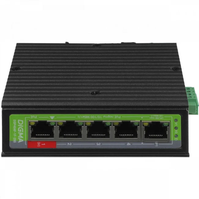 Коммутатор Digma DSP404F-1F-200 (100 Base-T (100 мбит/с))