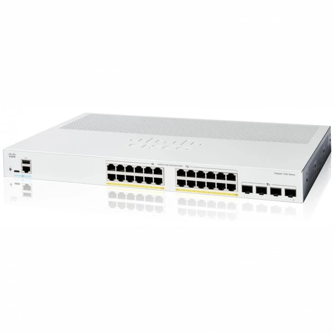 Коммутатор Cisco C1200-24P-4X (1000 Base-T (1000 мбит/с), 4 SFP порта)