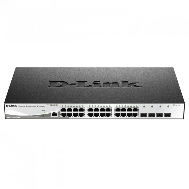 Коммутатор D-link DGS-1210-28X/ME/C1A (1000 Base-T (1000 мбит/с), 4 SFP порта)