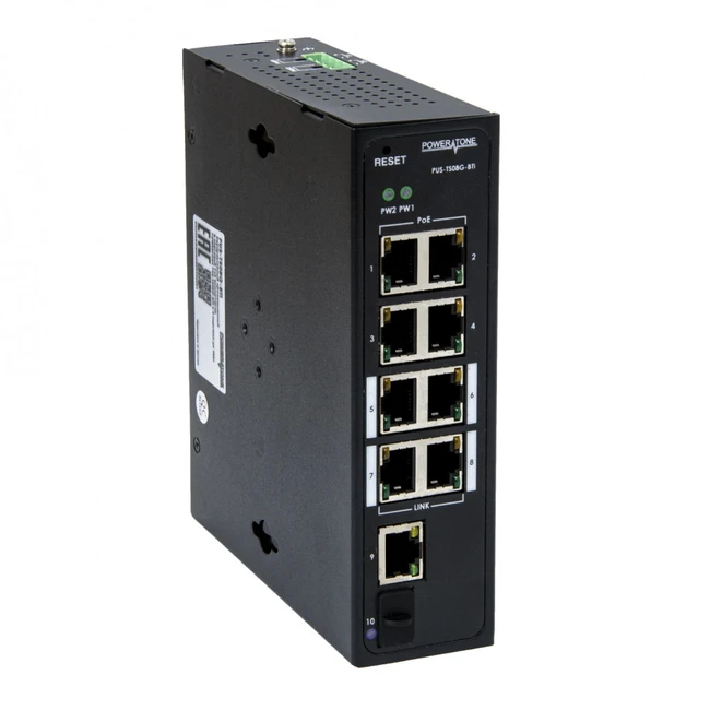 Коммутатор PowerTone PUS-TS08G-BTi 1000 Base-T (1000 мбит/с), 1 SFP порт