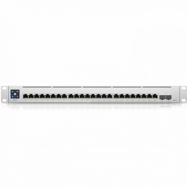 Коммутатор Ubiquiti UniFi Switch Enterprise 24 PoE USW-Enterprise-24-PoE-EU (2.5 GBase-T (2500 мбит/с), 2 SFP порта)