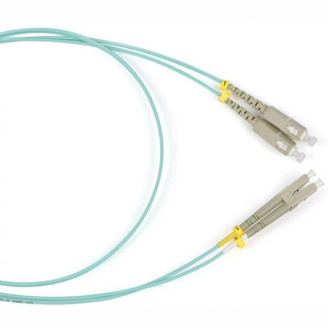 Оптический патч-корд Hyperline FC-D2-503-LC/PR-SC/PR-H-3M-LSZH-AQ