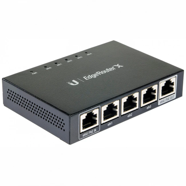 Маршрутизатор Ubiquiti EdgeRouter X ER-X-EU v2 (10/100/1000 Base-TX (1000 мбит/с))
