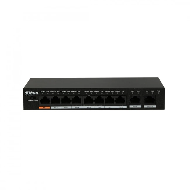 Коммутатор Dahua DH-S3010-8ET-95 100 Base-TX (100 мбит/с)