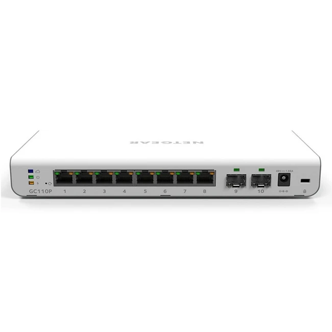 Коммутатор NETGEAR GC110P-100PES 1000 Base-TX (1000 мбит/с), 2 SFP порта