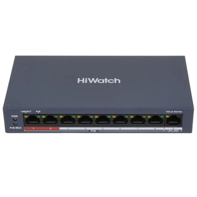 Коммутатор HiWatch DS-S908P 100 Base-T (100 мбит/с)