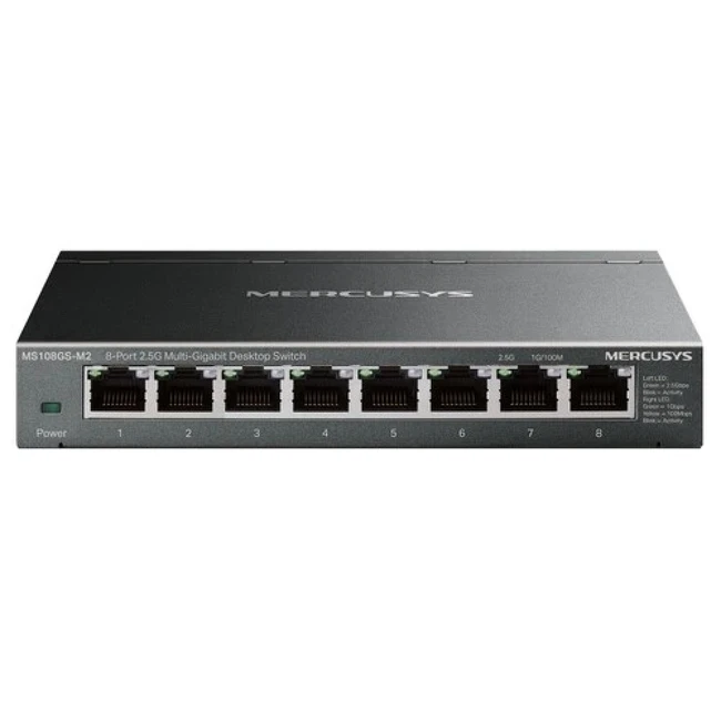 Коммутатор Mercusys MS108GS-M2 2.5 GBase-T (2500 мбит/с)