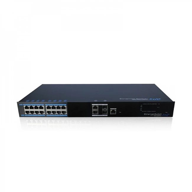Коммутатор UTEPO UTP7216E-POE-L2 1000 Base-T (1000 мбит/с), 2 SFP порта