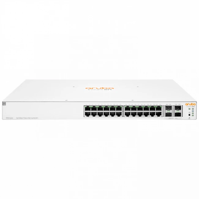 Коммутатор HPE Aruba Instant On 1930 24G Class4 PoE 4SFP/SFP+ 370W Switch JL684B 1000 Base-TX (1000 мбит/с), 4 SFP порта