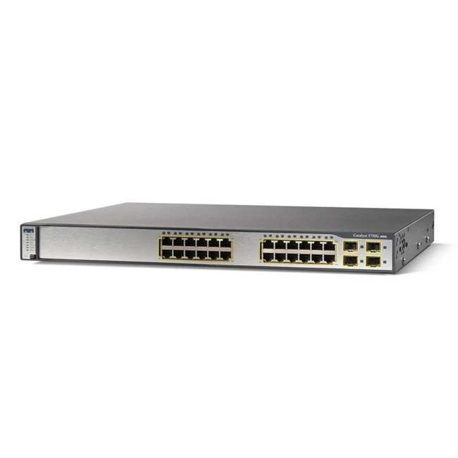 Коммутатор Cisco Catalyst 3750 WS-C3750G-24T-S (1000 Base-T (1000 мбит/с), 4 SFP порта)