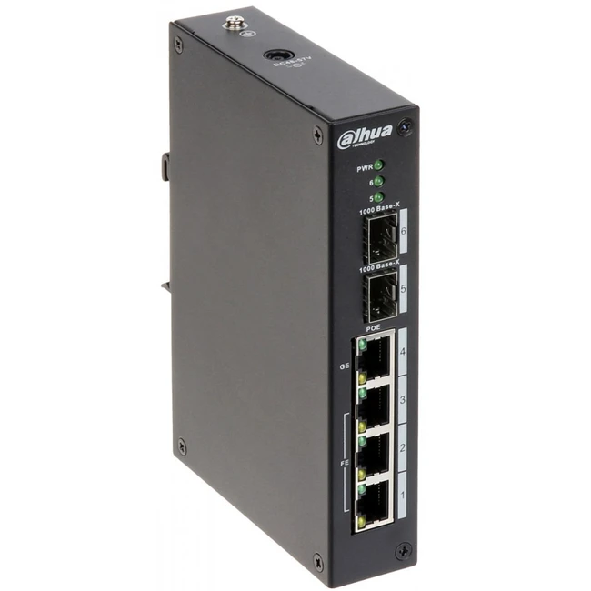 Коммутатор Dahua DH-PFS4206-4P-96 1000 Base-TX (1000 мбит/с), 2 SFP порта
