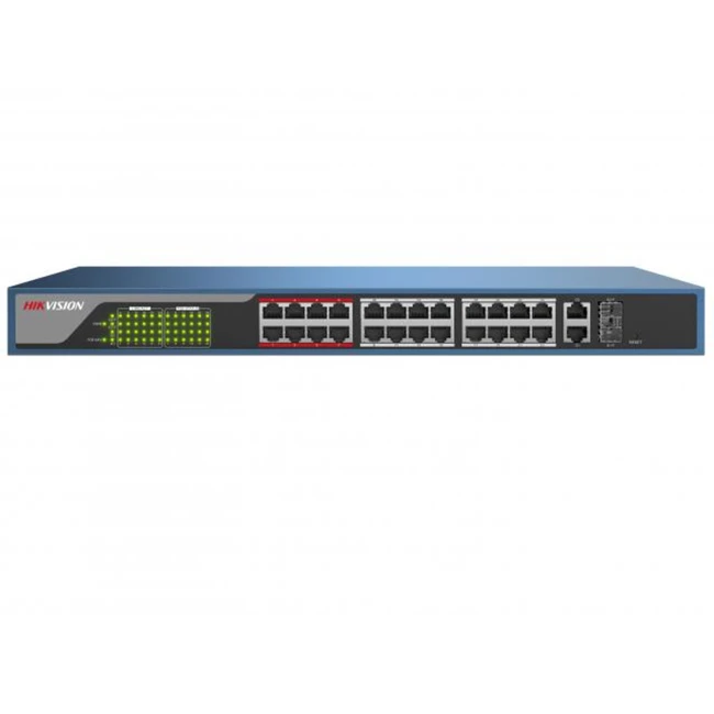 Коммутатор Hikvision DS-3E1326P-E 1000 Base-TX (1000 мбит/с), 2 SFP порта