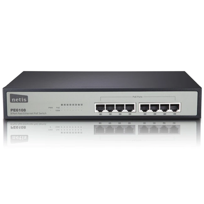 Коммутатор Netis PE6108 (100 Base-TX (100 мбит/с))