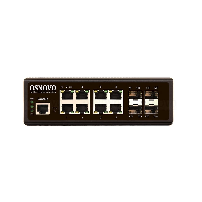 Коммутатор OSNOVO SW-70804/IL 1000 Base-T (1000 мбит/с), 4 SFP порта