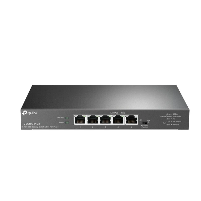 Коммутатор TP-Link SG105PP-M2 TL-SG105PP-M2 2.5 GBase-T (2500 мбит/с)