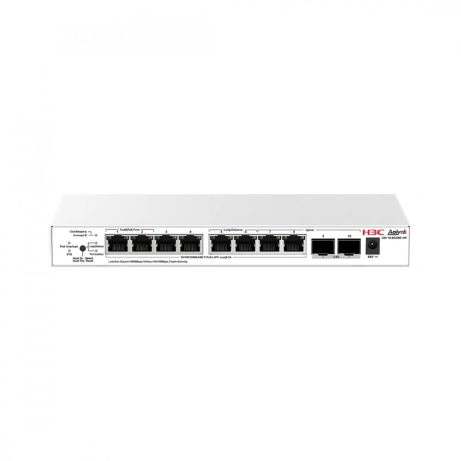Коммутатор H3C US110-8G2MF-HP 1000 Base-T (1000 мбит/с), 2 SFP порта