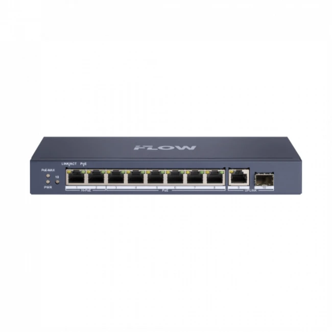 Коммутатор iFlow F-SW-EU610HPOE-V 301803775 1000 Base-T (1000 мбит/с), 1 SFP порт