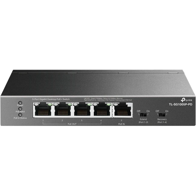 Коммутатор TP-Link TL-SG1005P-PD 1000 Base-T (1000 мбит/с)