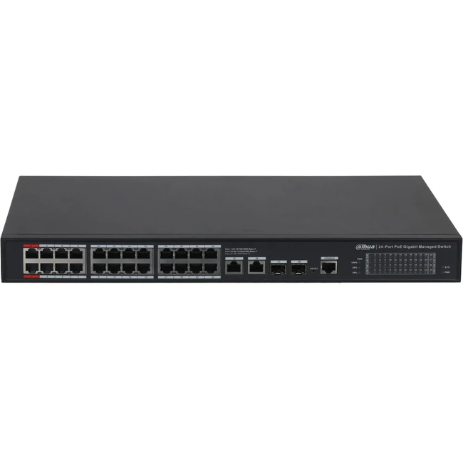 Коммутатор Dahua S4228-24GT-240 DH-S4228-24GT-240 (1000 Base-T (1000 мбит/с), 2 SFP порта)