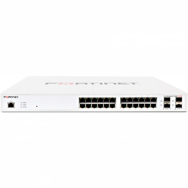 Коммутатор Fortinet FortiSwitch-124F-FPOE FS-124F-FPOE 1000 Base-T (1000 мбит/с), 4 SFP порта
