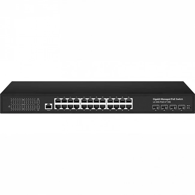 Коммутатор NST SW-24G4G10-PL NS-SW-24G4G10-PL (1000 Base-T (1000 мбит/с), 4 SFP порта)