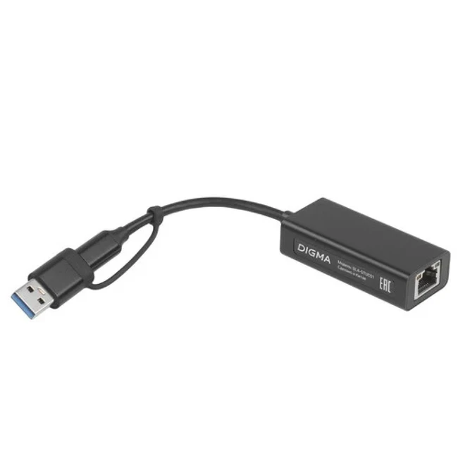 Аксессуар для сетевого оборудования Digma DLA-GTUC01 Сетевой адаптер