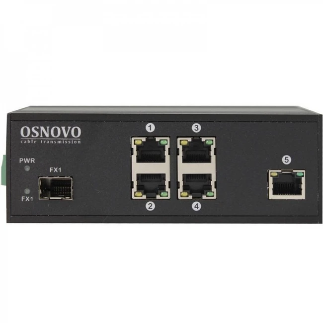 Коммутатор OSNOVO SW-40501/IC (100 Base-T (100 мбит/с), 1 SFP порт)