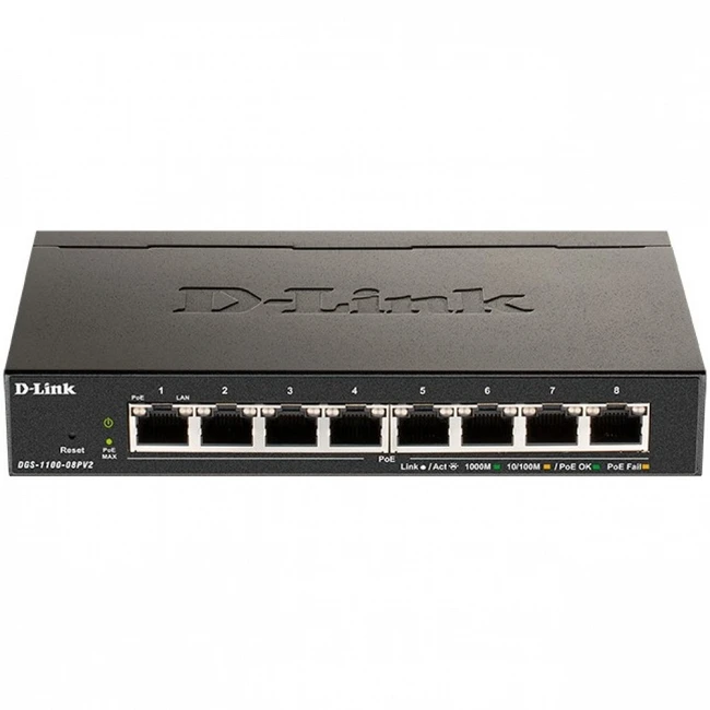 Коммутатор D-link DGS-1100-08PV2/A3A (1000 Base-T (1000 мбит/с))