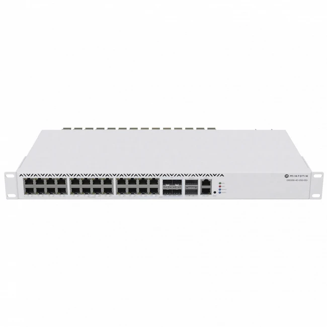 Коммутатор Mikrotik CRS326 CRS326-4C+20G+2Q+RM (2.5 GBase-T (2500 мбит/с), 2 SFP порта)