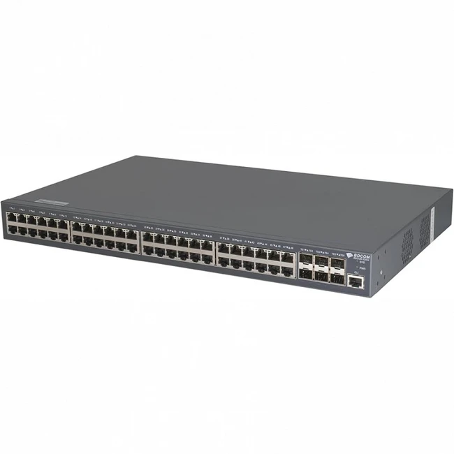Коммутатор BDCOM S2900 S2900-48P6X-760 (1000 Base-TX (1000 мбит/с), 6 SFP портов)
