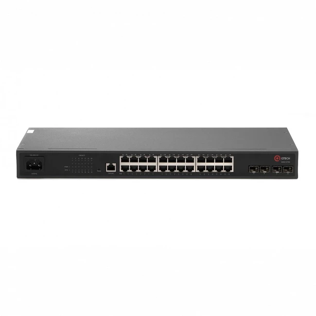 Коммутатор QTECH QSW-3750-28T-POE-АС-R 1000 Base-T (1000 мбит/с), 4 SFP порта