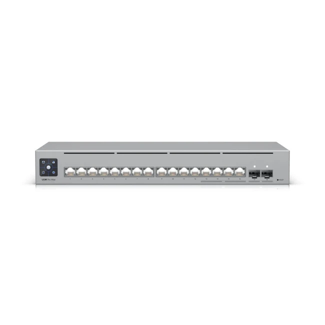 Коммутатор Ubiquiti USW-Pro-Max-16 (1000 Base-T (1000 мбит/с), 2 SFP порта)
