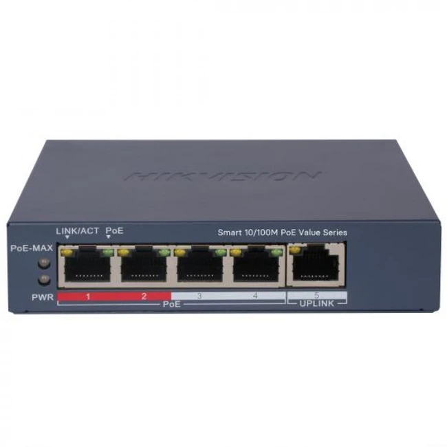 Коммутатор Hikvision DS-3E1105P-EI DS-3E1105P-EI/M 100 Base-T (100 мбит/с)
