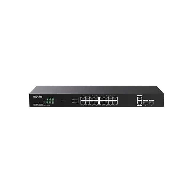 Коммутатор TENDA TEG1120P-16-150W (1000 Base-T (1000 мбит/с), 2 SFP порта)