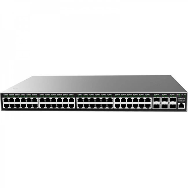Коммутатор Grandstream GWN7816 (1000 Base-T (1000 мбит/с), 6 SFP портов)