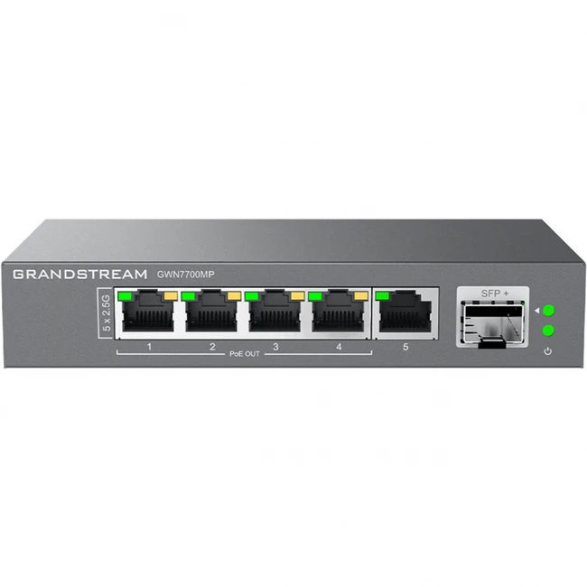 Коммутатор Grandstream GWN7700MP (2.5 GBase-T (2500 мбит/с), 1 SFP порт)